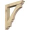 Ekena Millwork Balboa Traditional Rough Sawn Bracket w/ Offset Brace, Douglas Fir, 6"W x 32"D x 36"H BKT0604X32X36BOA01RDF - alternate 1
